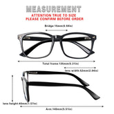 KERECSEN 5 Pack Rectangle Blue Light Blocking Computer Glasses Unisex FLG000 - kerecsen